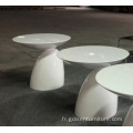 Table de fibre de verre Moern pour meubles de salon